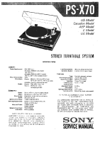 Sony PS-X70 - Service Manual 
